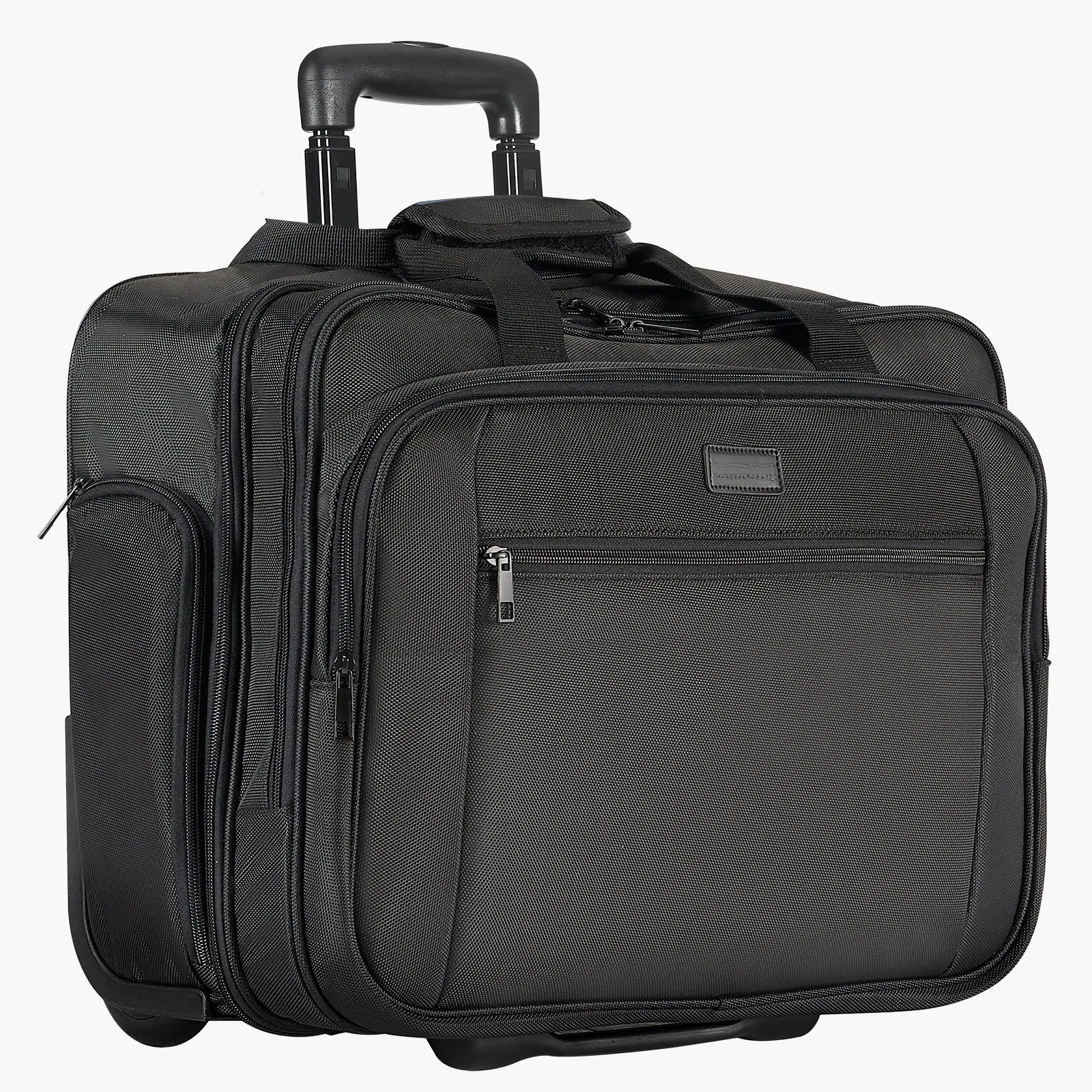 17.3 Rolling Laptop Bag for Work & Travel – Wheeled Computer Briefcase with Expandable Storage, USB Port & TSA Lock, Durable Black Design for Professionals