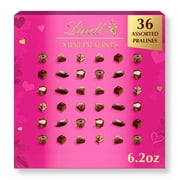 Lindt Valentine's Day Mini Pralines Assorted Chocolate Candy, 6.2 oz. Gift Box