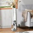 thumbnail image 2 of 30" Tall Mirrored Floor Vase, Silver Big Vases for Decor Living Room, Home Decorative Vases for Dried Flower, 2 of 7