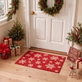 thumbnail image 3 of KUETH 2'x5' Christmas Machine Washable Runner Rug, Non-Slip Rugs for Kitchen, Hallway and Entryway, Red, 3 of 8
