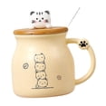 thumbnail image 4 of Taza de café de con tapa, cuchara, taza de expreso, taza de té, taza de café de gato, taza de gato bonita para regalo creativo para el hogar, 4 of 8
