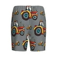 thumbnail image 5 of Naloa Cartoon Tractor Men's Short Pajama Pants, Lounge Comfort Shorts with Elasticized Waistband and Side Pockets - XX-Large, 5 of 9