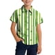 thumbnail image 2 of Blusa y camisa de manga corta con cuello vuelto, moderna e informal, con estampado del Día de San Patricio, con bolsillo, para uniforme escolar, para niños y niñas de 2 a 15 años., 2 of 7
