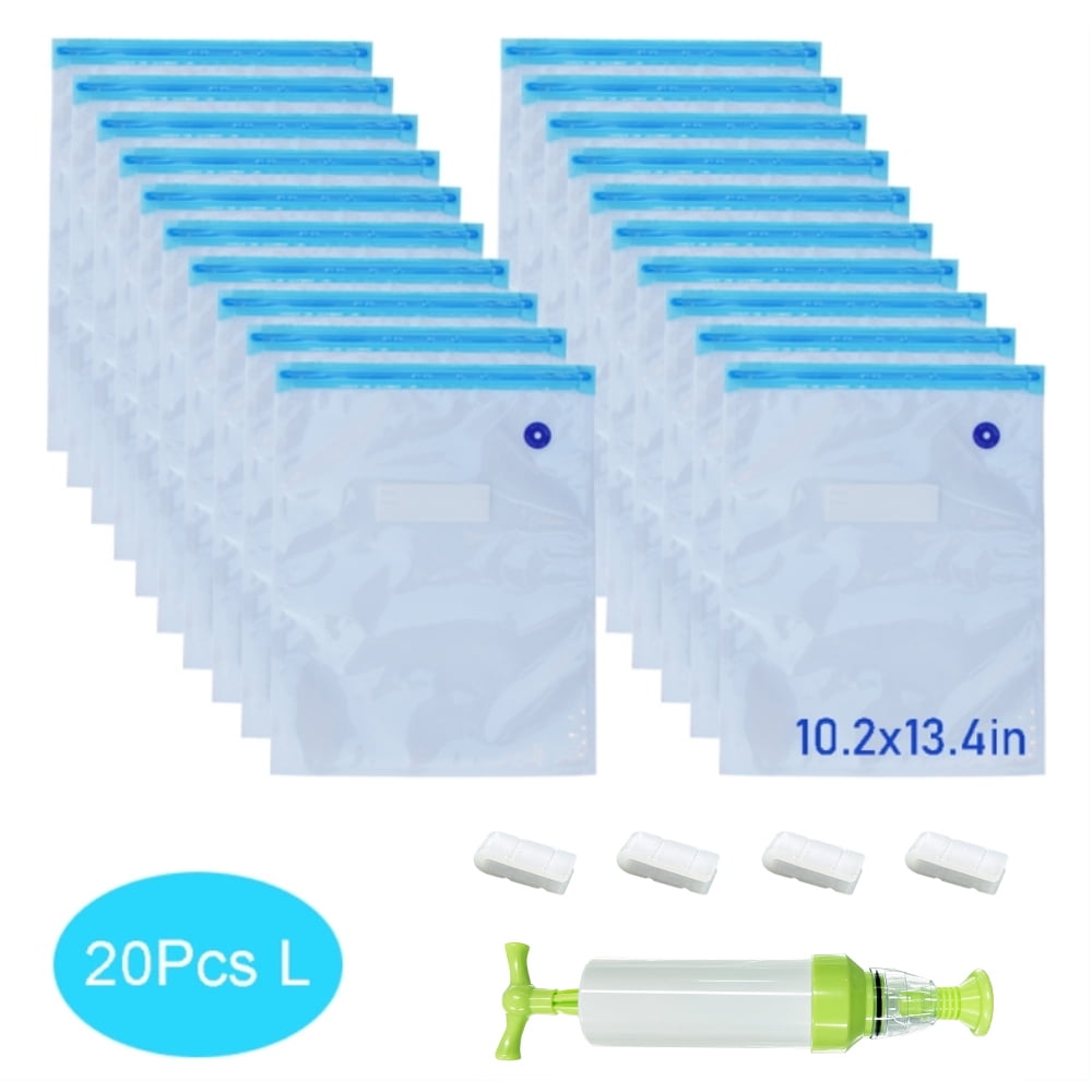 MOMODA Sous Vide Cooking Bags Set - 30 Reusable BPA-Free Vacuum Bags With Electric Pump For Anova/Joule