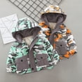 thumbnail image 5 of CSCHome Baby Kids Boys Winter Hood Cotton Coats，9M-6Y Newborn Thicken Warm Puffer Jacket Kids Waterproof Lightweight Zipper Toddler Autumn Winter Outerwear, 5 of 9