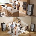 thumbnail image 6 of Upstreman 7.1 Cu.ft Bottom Freezer Refrigerator, 2 Door Kitchen Fridge Large Apartment Refrigerator Garage Ready Refrigerator, Silver BM71, 6 of 10