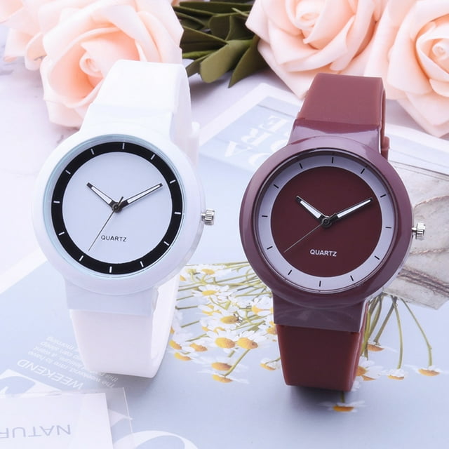 Wrist Watch Quartz Analog Convenient Alloy Round Dial Analog Student Watch for Girls