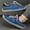 Blue, variant on Women's Solid-Color Low-Top Ankle Boots with Side Zipper; Unisex Mid-Top Casual Shoes; Lightweight, Non-, Comfortable -On Footwear for Spring and Fall Daily Walking Black 48