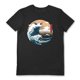 thumbnail image 1 of Vincent Trinidad - Camiseta The Great Monster Of Kanagawa para Adultos Unisex (Negro, Azul), 1 of 2