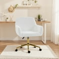 thumbnail image 2 of HOMCOM Office Chair with Adjustable Height, Swivel Vanity Desk Chair, 2 of 10