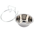thumbnail image 1 of Cuenco con gancho para perro, mascota, conejo, pájaro, perro, cachorro, comida, agua, jaula, soporte con abrazadera (S), 1 of 14