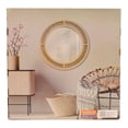thumbnail image 2 of Espejo Home Trends Circular Ratán Beige, 2 of 4