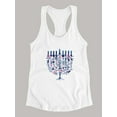 thumbnail image 3 of Boho Hanukkah I Racerback Tank Women -Grace Popp Designs, Female Small, 3 of 4