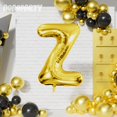 thumbnail image 4 of Globo de letra Z AOAOParty de 102 cm en papel foil dorado, 4 of 6