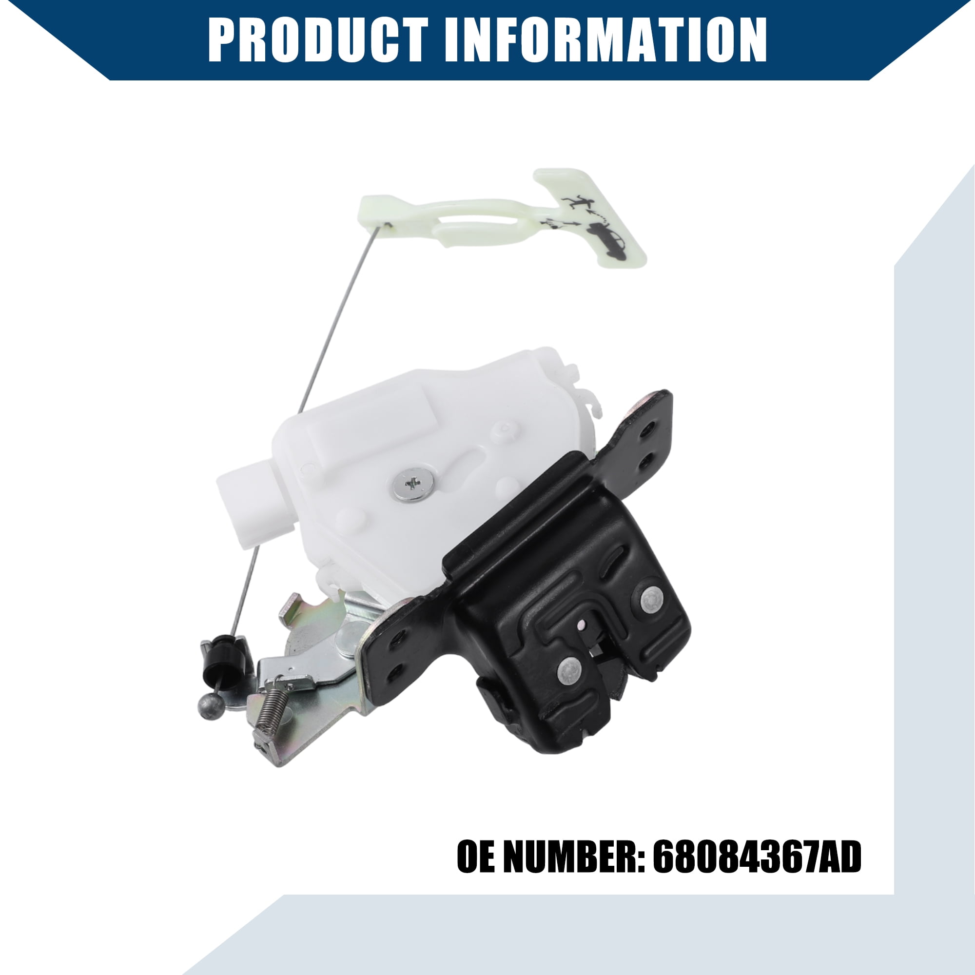 Vinciann Trunk Gate Lock Actuator For Fiat 500 (312) 2007-2023 | Rear Tailgate Latch 52161765 55702917