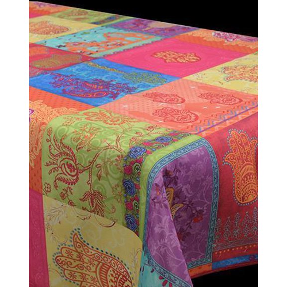 Fatima 100% Polyester, Stain Resistant Tablecloth 51 x 59 inch