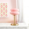 thumbnail image 2 of Mainstays Pink Double Bubble Glass Table Lamp, 12.4" H, 2 of 7