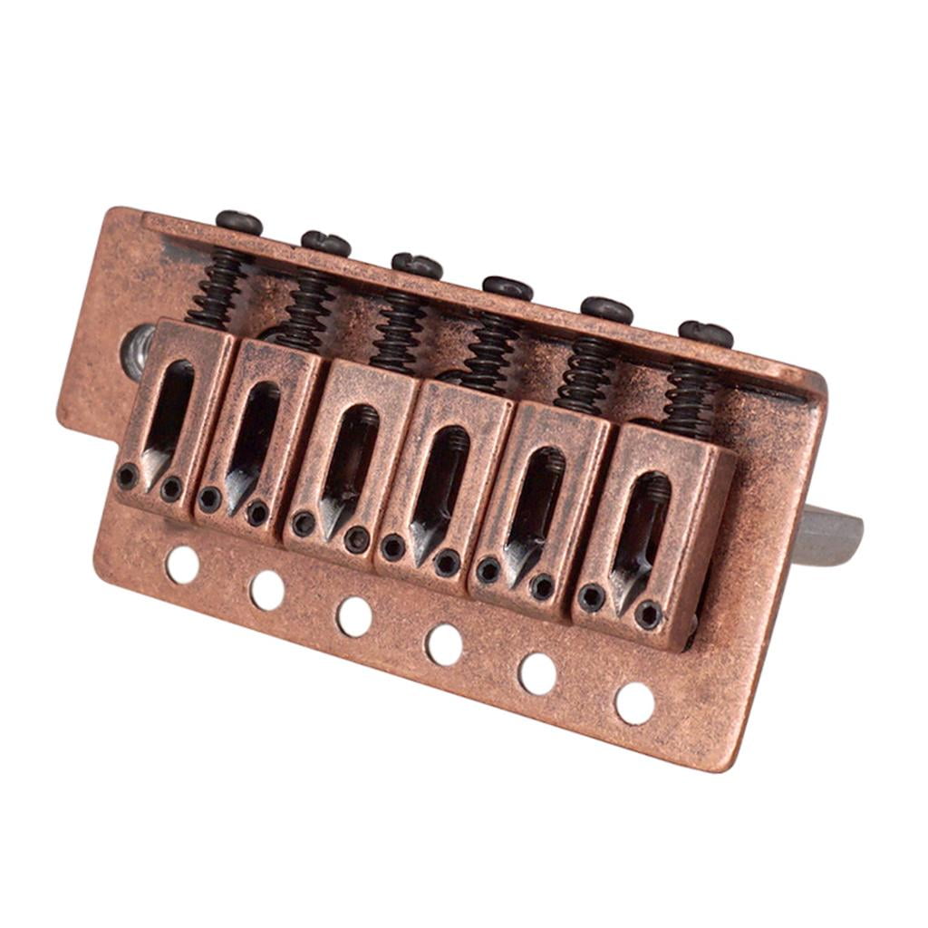 Dualoai Copper Red Flat Saddle Single Tremolo Bridge System for SQ ST Electric Guitar