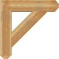 thumbnail image 3 of Ekena Millwork 6"W x 32"D x 32"H Traditional Craftsman Rough Sawn Bracket, Western Red Cedar, 3 of 13