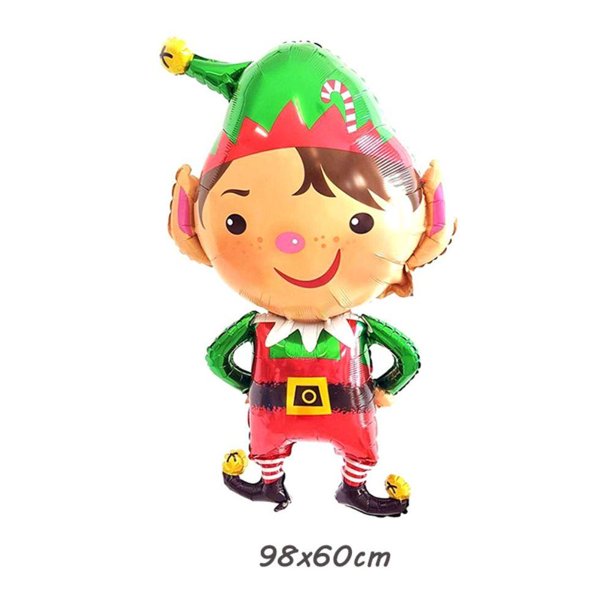 AARON1 Globos De Película De Aluminio Piruleta Árbol De Navidad Bastón Día De Año Nuevo Temática Fondo Ornamental Globo