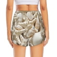 thumbnail image 2 of Lsque Starfish and Sea Shells Printed Women's Running Shorts with Liner Pockets,Elastic Quick Dry Workout Athletic Gym Yoga Shorts,Womens High Waist Shorts-XX-Large, 2 of 9