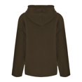 thumbnail image 3 of Gibobby Abrigo de Lana de Peluche para Mujer, Sudadera con Capucha para Mujer, cálida, de Forro Polar, Holgada, con Capucha, Prendas de Vestir(Verde,M), 3 of 5