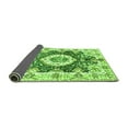 thumbnail image 2 of Ahgly Company Indoor Square Abstract Green Modern Area Rugs, 3' Square, 2 of 4