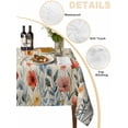 thumbnail image 5 of Spring Floral Suqare Tablecloth - 60 x 60 Inch, Watercolor Elegant Summer Botanical Rustic Waterproof & StainResistant Tablecloth, Oil-proof Table Cover for Dining/Party/Wedding/Camping/Buffet, 5 of 9