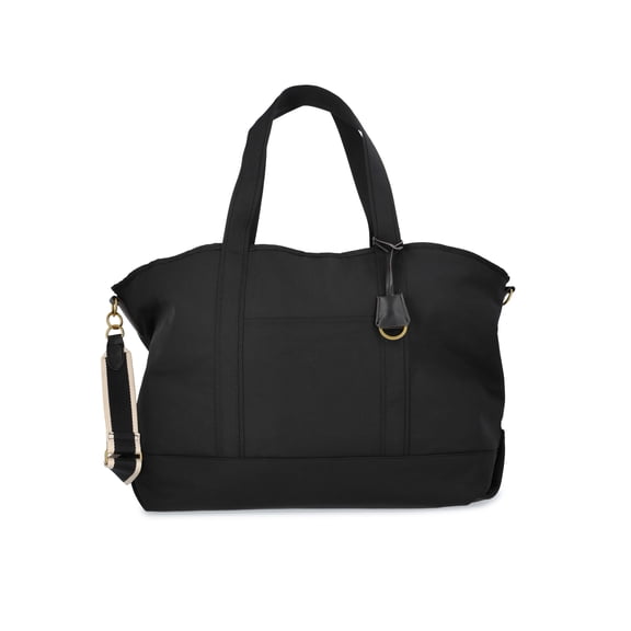 Free Assembly Women's Nylon Boat Tote, Black