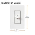 thumbnail image 2 of Lutron 11912 - SFSQ-F-HO-IV SKYLARK QUIET FAN HIGH OUTPUT IVORY Fan Controls, 2 of 2