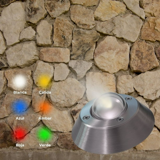 1 Lámpara LED ADS PS10 12W Iluminación para Piso y fachadas Blanco