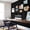 Black-48" x 12", variant on 1/4" Thick Frameless Cork Roll Black Linen Bulletin Board for Walls Pictures Photo Vision DIY Projects