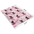 thumbnail image 4 of Pink Halloween Black Cats Ghosts and Pumpkins Blanket,Comfortable Soft Flannel Throw Blanket,All Season,Warm Lightweight Blankets for Sofa Bed Couch Living Room Chair,40"x50", 4 of 4