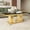 Gold Black, variant on 47" Rectangular Coffee Table, Modern Faux Marble Center Table, Gold Mirror Double-Pillar Stainless Steel Base for Living Room, Home Office
