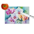 thumbnail image 4 of Orchids in Watercolor Glass Cutting Board Large 12 in x 15 in, 4 of 5