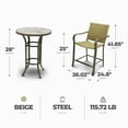 thumbnail image 3 of Four Seasons Courtyard Amalfi 3 Piece Balcony Height Outdoor Dining Set, 3 of 7