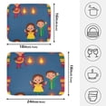 thumbnail image 4 of New Year Design Children Dish Drying Mat for Kitchen, Quick Drying Absorbent Soft Durable 16" x 18", 4 of 10