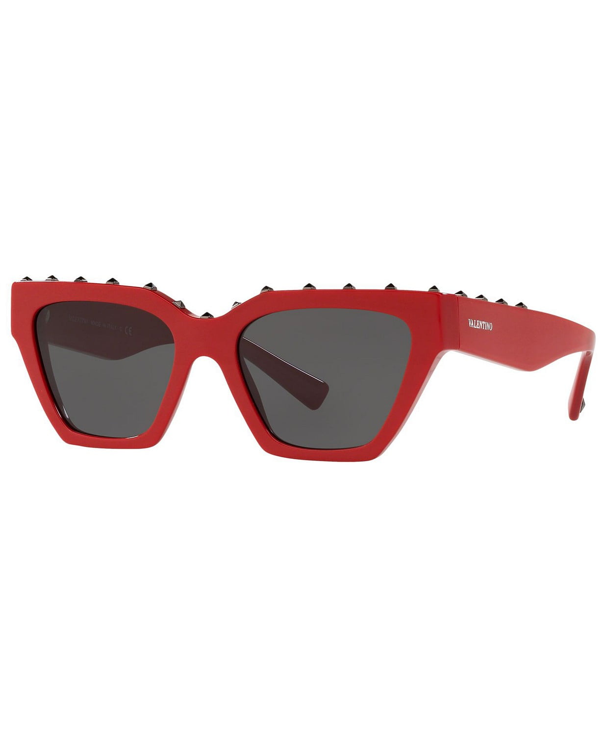 Valentino VA 4046 5110/87 Sunglasses Red Frame Dark Grey 53mm -