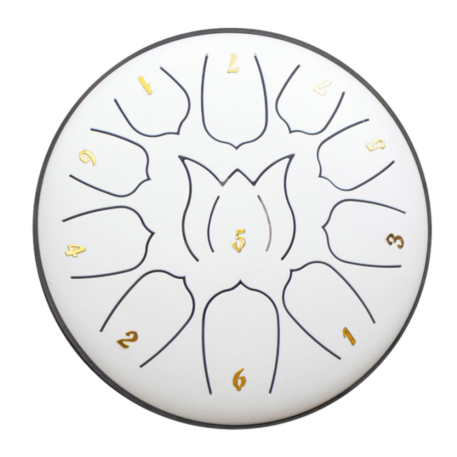 YOHAVEN 6-Inch 11 Tone Hand Drum Musical Instrument, Portable Percussion Drum with Unique Rhythms for Home Music Performance Band Practice Party Entertainment Fun