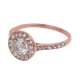 thumbnail image 3 of LuckyLy Anillos de Compromiso y Promesa para Mujer, Acero Inoxidable Baño Oro Rosa 18k, Oro 18k, Plata y Zirconia Cúbica – Joyería ideal como Regalos para Mujer Navidad y Regalos para Mamá, rosa 6, 3 of 7