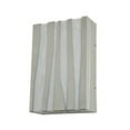thumbnail image 4 of Meyda 124270 10 in. Dimmable LED Sconce, Old Silver & White Alabaster Sandblasted Inside, 4 of 5