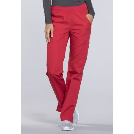 

Cherokee Workwear Originals Women s Scrubs Pant Mid Rise Straight Leg Pull-On Cargo WW210