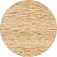 thumbnail image 1 of Ahgly Company Machine Washable Indoor Round Abstract Orange Area Rugs, 3' Round, 1 of 7