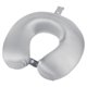 thumbnail image 1 of Almohada de Cuello de Seda para Viajes Funda de Seda Real Almohada Rellena de Espuma de Memoria 100% Almohada de Viaje Almohada de Avión Gris, 1 of 7