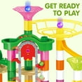 thumbnail image 3 of 236Pcs Glowing Marble Run with Motorized Elevator- Construction Building Blocks Toys with 30 Glow in The Dark Plastic Marbles, STEM Gifts for Boys and Girls, 3 of 7