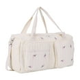 thumbnail image 2 of Quilted Baby Diaper Bag Large Cute Duffle Bag For Women (Tulip), 2 of 9