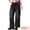 Black, variant on Women's High Waisted Casual Wide Leg Baggy Denim Pants M Blue