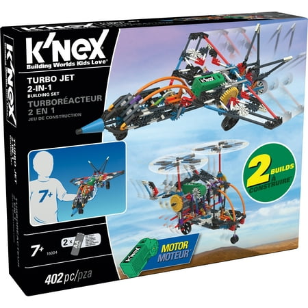 K'NEX Imagine - Turbo Jet - 2-in-1 Building Set - 402 Pieces - Ages 7 - Engineering Educational Toy