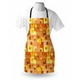 thumbnail image 3 of Retro Apron Abstract Square Pattern Rounded Funky Geometric Modern Ornament Tiled Illustration, Unisex Kitchen Bib Apron with Adjustable Neck for Cooking Baking Gardening, Multicolor, by Ambesonne, 3 of 3