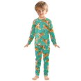 thumbnail image 3 of joogoo Cartoon Tigers Cute 2 Piece Long Sleeve Tee and Pants Cotton Pajama Set 8Y, 3 of 7